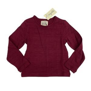 NWT Vignette 2Y Burgundy Reese Top